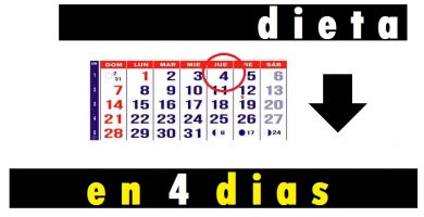 Dieta 4 días